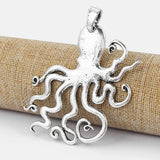 2PC Large Octopus Squid Charms Pendants for Necklace Jewelry Making 82x67mm