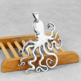 2PC Large Octopus Squid Charms Pendants for Necklace Jewelry Making 82x67mm