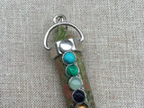 Natural Crystal Stone Pendant Seven Star Sword Crystal Pendant