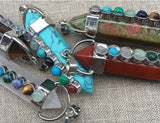 Natural Crystal Stone Pendant Seven Star Sword Crystal Pendant