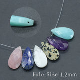 Rose Quartz Water Drop Gemstone Pendant for Jewelry Making