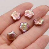 2PC Natural Pearl Bead Freshwater Heart Loose Beads for Jewelry Making