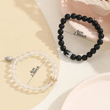 Luminous Heart Magnetic Bracelet Crown Couple Charm Adjustable Matching Bracelet