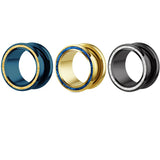 Stainless Steel Crystal Ear Gauge Plug And Tunnel 4-25Mm Shell Steel Ear Tunnel