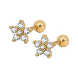 Tiny Hoop Earrings Stainless Steel Zirconia Piercing Jewelry