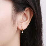 Tiny Hoop Earrings Stainless Steel Zirconia Piercing Jewelry