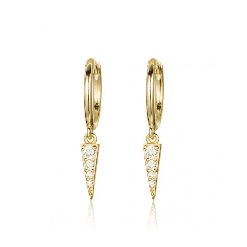 Tiny Hoop Earrings Stainless Steel Zirconia Piercing Jewelry
