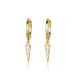 Tiny Hoop Earrings Stainless Steel Zirconia Piercing Jewelry