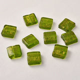 Vintage Glitter Square Straight Hole Loose Beads For Jewelry Making