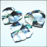 Abalone Shell Matching Pendants Mother of Pearl Beads Owl Turtles Leaf