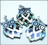 Abalone Shell Matching Pendants Mother of Pearl Beads Owl Turtles Leaf