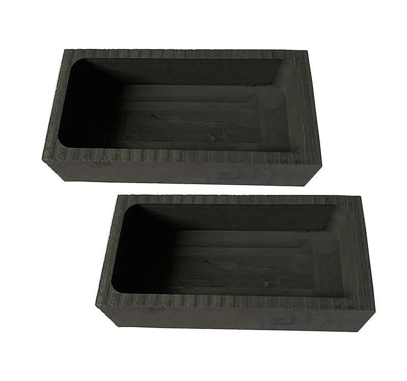 2PCS 1KG Graphite Ingot Mold Crucible Mould for Melting Casting Refining