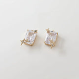 2PCS 10*19mm Stars Zircon Pendant Charms for Jewelry Making