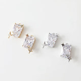 2PCS 10*19mm Stars Zircon Pendant Charms for Jewelry Making