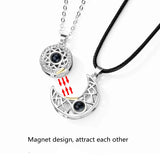 2PCS Sun&Moon Projection Necklaces Couple Necklace Gift