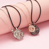 2PCS Sun&Moon Projection Necklaces Couple Necklace Gift