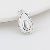 2PCS 11*18MM 14K Brass Shell Drop Charms Pendants Jewelry Making