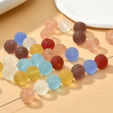 2PCS 12mm Colorful Glass Orange Beads DIY Jewelry Making Material