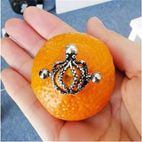 2PCS Octopus Nipple Piercing Burnish Nipple Bar 14G 316L Stainless Steel