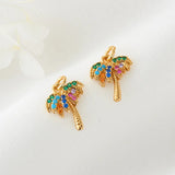 2PCS 14K Brass Bee Butterfly Charm Pendants for DIY Jewelry Making