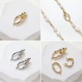 2PCS 14K Plated Oval Bucket Bracelet Hooks DIY Supplies