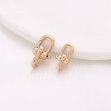 2PCS 14k Plated Bracelet Buckle Charms for Jewelry Making DIY