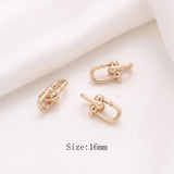 2PCS 14k Plated Bracelet Buckle Charms for Jewelry Making DIY