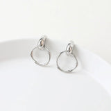 2PCS 14k Plated Studs Earrings DIY Jewelry Findings Hand Brass Accessories