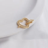 2Pcs 14k Plated Love Necklace Charms for Jewelry Making DIY Supplies