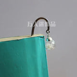 2PCS 16MM Glass Globe Bookmark Tibetan Bookmarks Metal Bookmarks