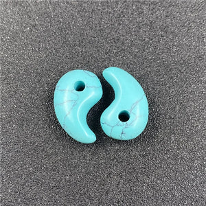 22x12x8mm Tai Chi Yin Yang Chakra Natural Stones Clear Quartzs
