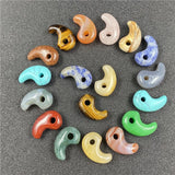 22x12x8mm Tai Chi Yin Yang Chakra Natural Stones Clear Quartzs