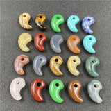 22x12x8mm Tai Chi Yin Yang Chakra Natural Stones Clear Quartzs