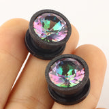 2PCS 316L Stainless Steel Ear Plugs Tunnels Flesh Piercing Body Jewelry