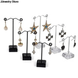 Clear Acrylic Stud Earring Display Rack Organizer Holder Hook Hanger
