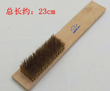 2PCS 6/8 Rows Brass Brushes Jewelry Cleaning Wooden Handle
