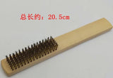 2PCS 6/8 Rows Brass Brushes Jewelry Cleaning Wooden Handle