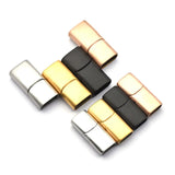 2PCS Stainless Steel Magnetic Clasps Connectors Buckle for DIY Bracelets