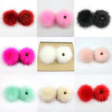 2PCS Colorful Hairball Pom Pom DIY Balls Cap Shoes Accessories
