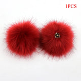 2PCS Colorful Hairball Pom Pom DIY Balls Cap Shoes Accessories