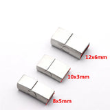 2PCS Stainless Steel Magnetic Clasps for Bracelet Making