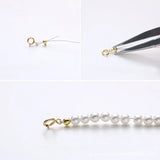 2PCS 925 Sterling Silver Crimp & End Beads for DIY Bracelet Necklace Making