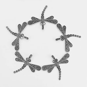 2PCS Antique Large Dragonfly Charms Pendants for Necklace Making 83x61mm