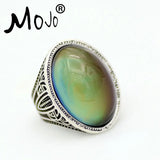 Antique Silver Plated Mood Rings Set For Women/Men