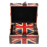 2PCS Antique Wooden Jewelry Box Makeup Organizer