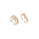 Zircon Bow Tie Open Ring Crystal Finger Adjustable Wedding Jewelry