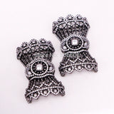 2PCS CZ Micro Pave Bow Flower Box Clasp