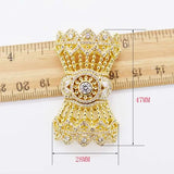 2PCS CZ Micro Pave Bow Flower Box Clasp