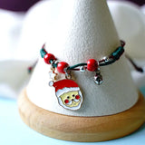 2PCS Christmas Bracelet Santa Claus Couple Jewelry