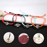 Crystal Vials Urn Bracelet & Brown Cord Cuff Cremation Jewelry